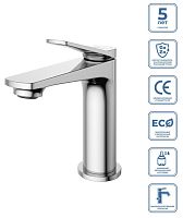 BelBagno UNIQUE-LVM-CRM-W0 Смеситель для раковины