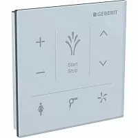 Geberit 147.038.SI.1 AquaClean Настенная панель управления, стекло/белый
