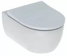 Geberit T54 500.784.01.1 iCon Rimfree Унитаз подвесной 37х53 см, тонкое сиденье/крышка микролифт, белый