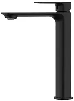 Aquame AQM6314MB Monza Смеситель для свободностоящей раковины, гладкий, матовый черный