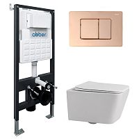 Abber Rechteck AC1201-AC0105-AC0120RG Инсталляция с подвесным унитазом