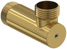 Сунержа 03-1523-1010 Уголок с клапаном G 1" НР х G 1" НР, золото