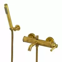 Migliore 31417 Ermitage Mini Смеситель для ванны монокомандный, внешний, с ручным душем, ручка латунь/бронза