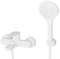 WasserKRAFT 8501 Mindel Смеситель для ванны, с коротким изливом, белый Soft-touch