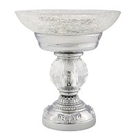 Migliore ML.CRS-60.211.CR CRISTALIA Mыльница настольная, стекло,хром,SWAROVSKI