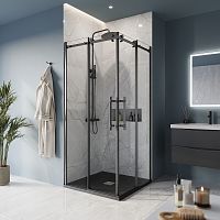 BelBagno Marino MARINO-A-2-90-C-NERO Душевой уголок