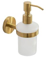 Cezares RELAX-SOIS-V-BORO Диспенсер для мыла подвесной, стекло, исполнение брашированное золото