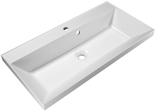 BelBagno BB900/450-LV-MR-AST Раковина из литьевого мрамора 90х45 см, белая BelBagno BB900/450-LV-MR-AST Раковина из литьевого мрамора 90х45 см, белая