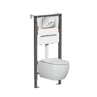 Ceramica Nova  CN3001_121001CH Комплект: Унитаз, Инсталляция, Кнопка смыва