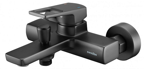 Swedbe 2030B Kronos Смеситель для ванны, черный