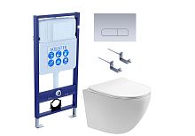 Aquatek ЕВРОПА SET AQUATEK ЕВРОПА T-17-KDI14 Комплект: Унитаз, Инсталляция, Кнопка смыва