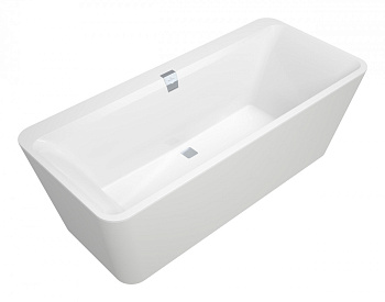 Villeroy & Boch UBQ180SQE7PDV-01 Squaro Edge 12 Ванна Quaryl 180х80 см с панелью, альпийский белый