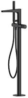 WasserKraft 5221 Fulda Смеситель для ванны напольный, черный Soft-touch