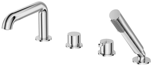 Deante BQS_014M Silia Смеситель на борт ванны на 4 отверстия, хром Deante BQS_014M Silia Смеситель на борт ванны на 4 отверстия, хром