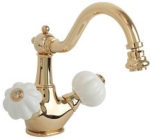 Migliore 19019 Olivia Смеситель для биде, Click-clack, белый/золото