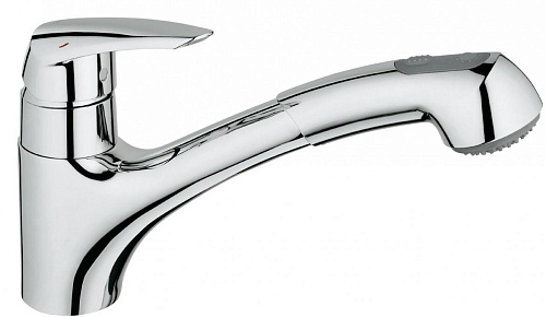 Grohe 32257001 Eurodisc Смеситель для мойки, с выдвижным изливом, хром