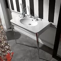 Kerasan 1049K0 bi*1 cr legs Retro Раковина-консоль 100х55 см, белая