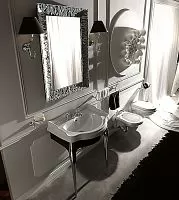 Kerasan 1047bi*3 Retro Раковина с тремя отверстиями 73х54 см, белая