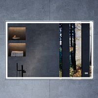 Vincea VLM-3VN120-2 Зеркало LED-подстветка, 120х80 см, c сенсорным выключателем и диммером, антизапотевание