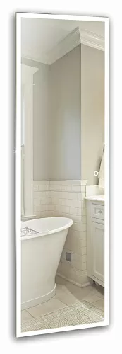 Azario ФР-00001406 Моника Зеркало подвесное, с подсветкой, 45х150 см, белое купить  в интернет-магазине Сквирел