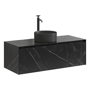Sancos ST120NM Stone Тумба под раковину 120х49.5 см, подвесная, Nero Marquina