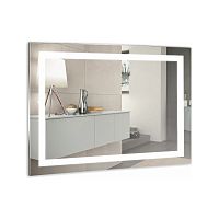 Azario LED-00002270 Рига Зеркало подвесное, с подсветкой, 120х80 см, белое