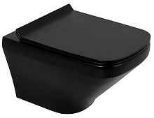 BelBagno BB3201CHR-MB SELA Чаша унитаза подвесного, 36х54 см, черная