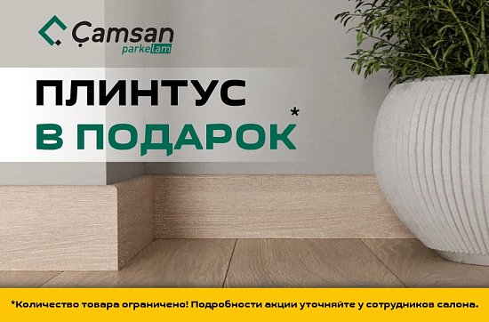 Плинтус Camsan в подарок!