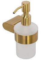 Cezares STYLUS-SOIS-V-BORO Диспенсер для мыла подвесной, стекло, исполнение брашированное золото