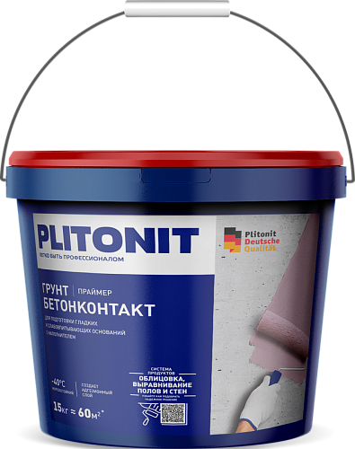 Plitonit Грунтовка PLITONIT Грунт БетонКонтакт- 15 Грунтовка купить недорого в интернет-магазине Сквирел