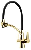 Sancos SC4001ZG Eri Смеситель для кухни с возможностью подключения фильтра, полированное золото/черный
