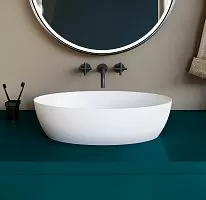 Salini 110611GRF Alda Раковина накладная, материал S-Sense, 56х35 см, RAL