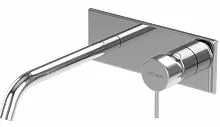 Cezares LEAF-BLI1-L-01-W0 Смеситель для раковины встраиваемый, однорычажный, излив и ручка на единой площадке, длина излива 23 см, исполнение Хром