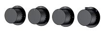 Boheme STICK 124-T-5-B.1 Смеситель встраиваемый