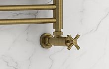 Сунержа 051-1408-1234 Вентиль угловой, (крест) G 1/2" НР х G 3/4" НГ, состаренная латунь