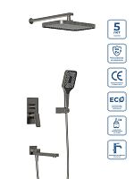 BelBagno DUE DUE-VDSET-GM Душевой комплект встраиваемый