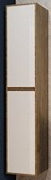 Эстет ФР-00010690 Monaco Wood Шкаф-пенал 35х175 см R, подвесной, белый/дуб рустикальный купить  в интернет-магазине Сквирел