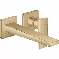 Hansgrohe 32526140 Metropol Смеситель для раковины из стены, шлифованная бронза