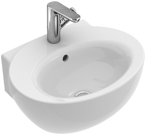 Villeroy & Boch 41315GR1 Aveo New Generation Раковина подвесная 50х40 см, компактная, альпийский белый CeramicPlus