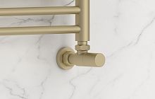 Сунержа 022-1400-1234 Вентиль угловой, (цилиндр) G 1/2" НР х G 3/4" НГ, матовая шампань