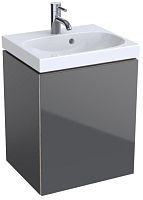 Geberit Acanto 500.608.JK.2 Шкафчик под раковину 446 x 534 x 376 мм, фронтальная часть: лавовое стекло корпус: лавовый матовый — лакированный купить  в интернет-магазине Сквирел