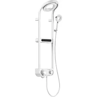 Aquame AQM8004W Душевая система с термостатом для душевых кабин, D210/110 мм, 1/3 режима, белый