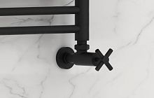 Сунержа 15-1408-1212 Вентиль угловой, (крест) G 1/2" НР х G 1/2" НР, муар темный титан