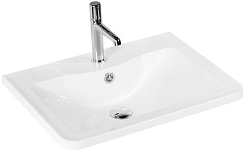 BelBagno BB700/455-LV-MR-ALR Раковина из литьевого мрамора 70х45.5 см, белая