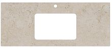 Kerama Marazzi PL3.DD590500R/120 Plaza Столешница для раковин, встраиваемых снизу, 120 см, Про Лаймстоун АТ/темно-бежевый
