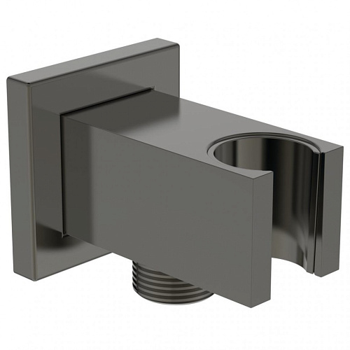 Ideal Standard BC771A5 Idealrain Держатель с подключением душевой лейки 1/2", Magnetic Grey (магнит)