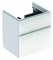 Geberit Smyle Square 500.352.00.1 Шкафчик под раковину с двумя выдвижными ящиками, для раковины 60 см, белый глянец купить  в интернет-магазине Сквирел