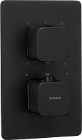 Deante BXY_NECT Squoval Внешняя часть смесителя на 3 выхода, установка с Thermostatic Box BXY_X44T, Nero (черный)