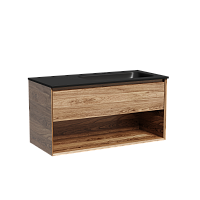 Sancos MR1.0100RECH Marmi 1.0 Тумба под раковину 99.5х44.5 см, подвесная, правая, дуб чарльстон