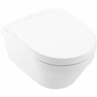 Villeroy & Boch 4694HR01 Architectura Комбинированная система (4694R001 унитаз 37х53 см подвесной DirectFlush + 98M9C101 сиденье Quick Release, SoftClosing), альпийский белый (White Alpin)